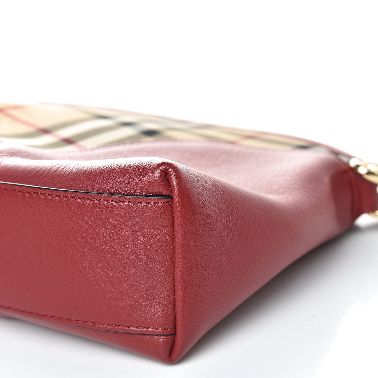 Burberry Horseferry Check Small Chichester Crossbody Clutch Bag Parade Red 10 of 12
