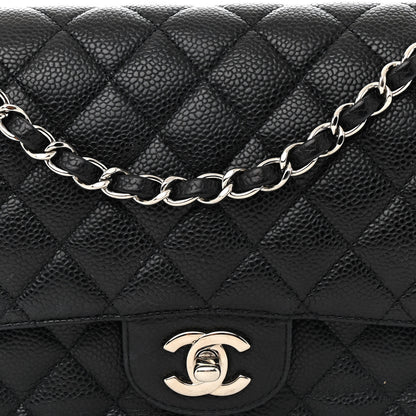 Chanel Caviar Quilted Medium Double Flap Black 8 of 14