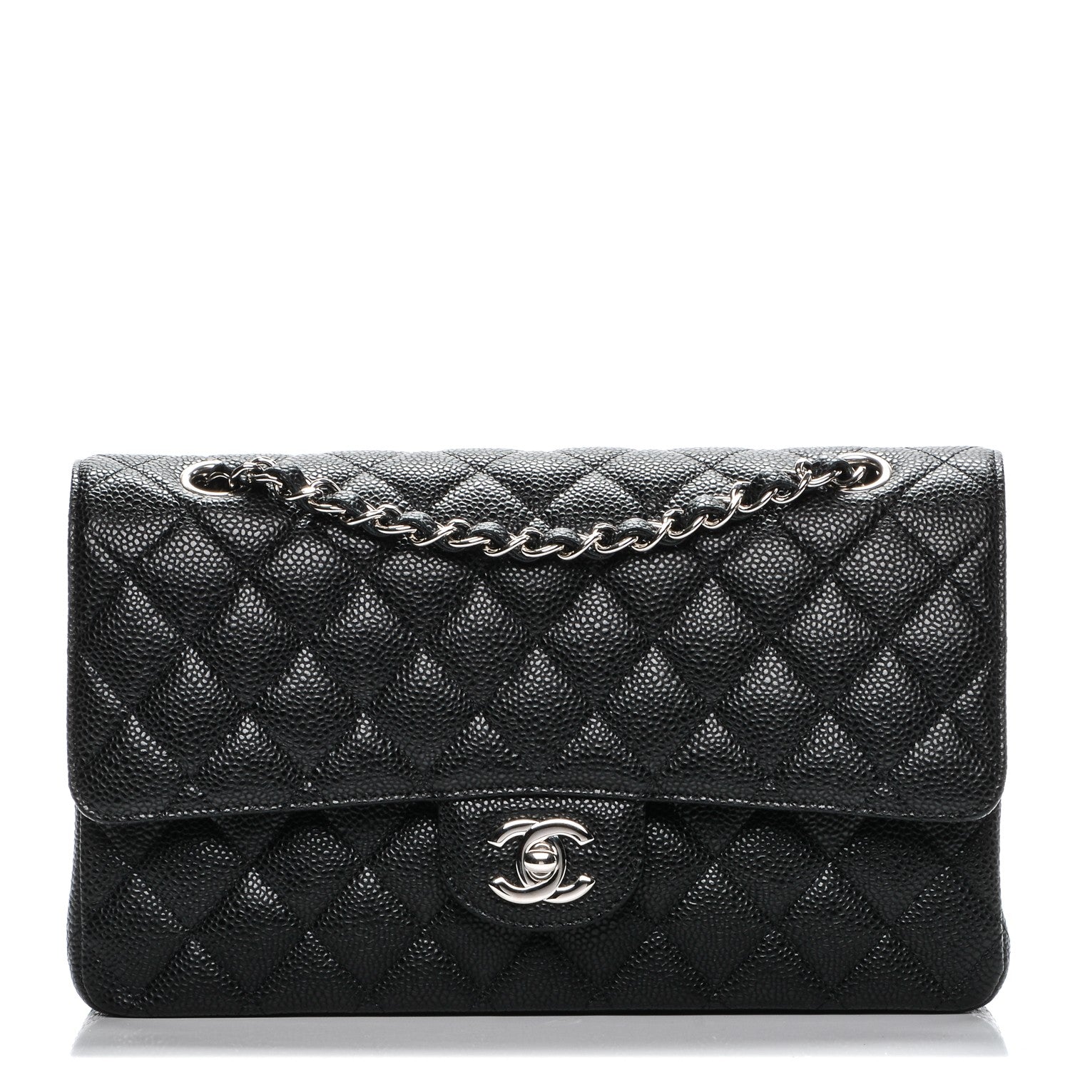 Chanel Caviar Quilted Medium Double Flap Black 1 of 8