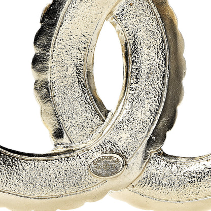 Chanel Pearl Crystal Queen of France CC Brooch Gold 3 of 3