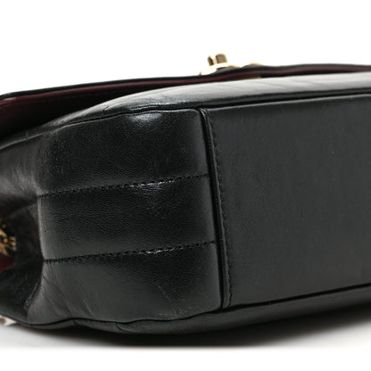 Chanel Shiny Lambskin Quilted Small Chevron Miroir Black 8 of 9
