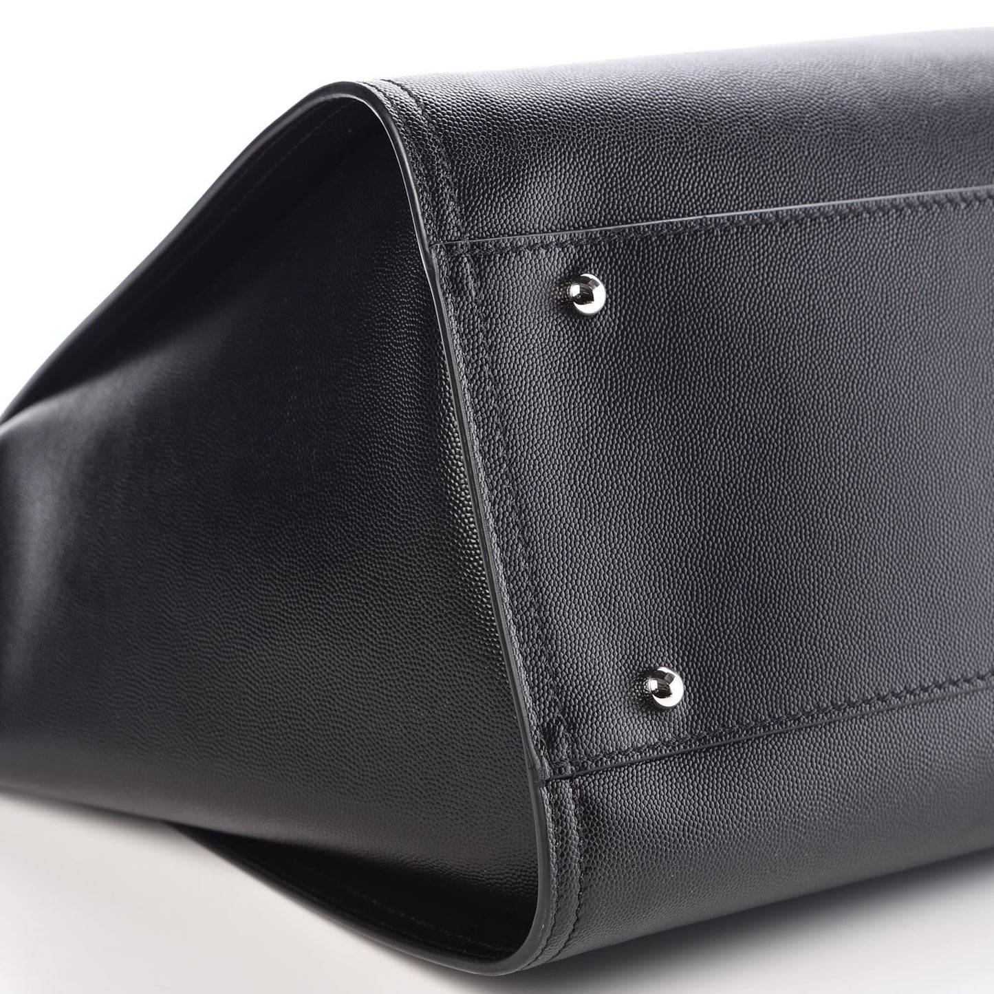Caviar Medium Studded Deauville Tote Black