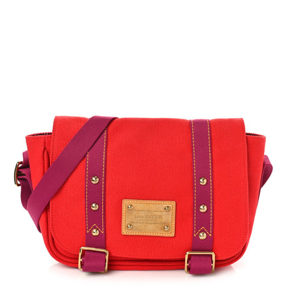Louis Vuitton Antigua Besace PM Messenger Red 1 of 8