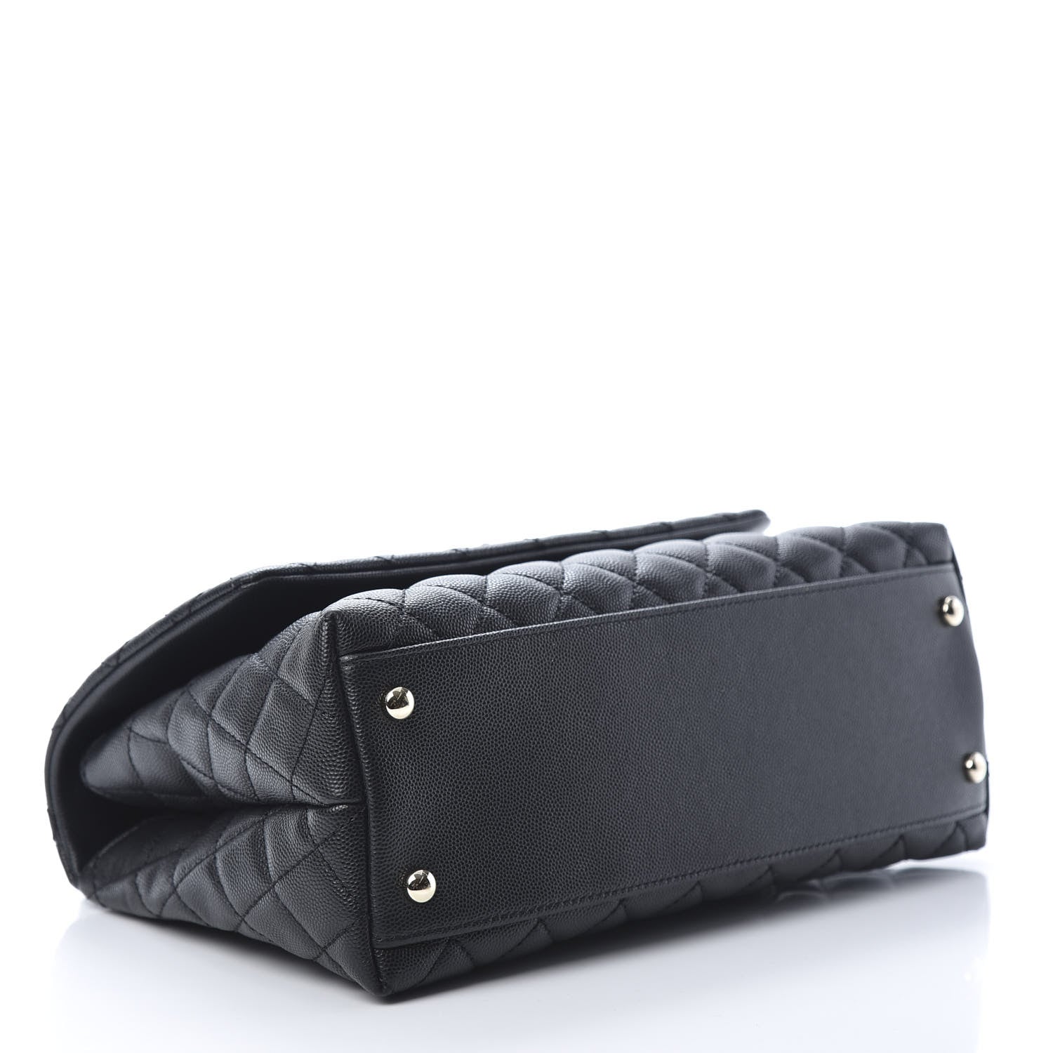 Chanel Caviar Quilted Small Coco Handle Flap Black 4 of 11