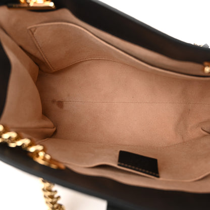 Gucci GG Supreme Monogram Bees Small Padlock Tote Beige Oro Black 5 of 10