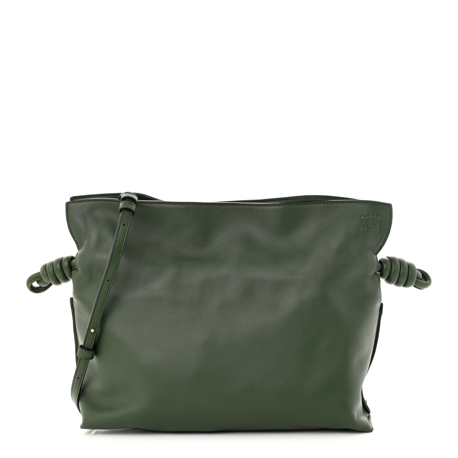 Loewe Calfskin Mini Flamenco Knot Clutch Vintage Khaki 1 of 10