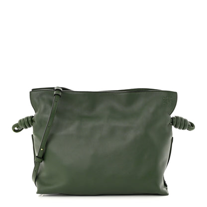 Loewe Calfskin Mini Flamenco Knot Clutch Vintage Khaki 1 of 10