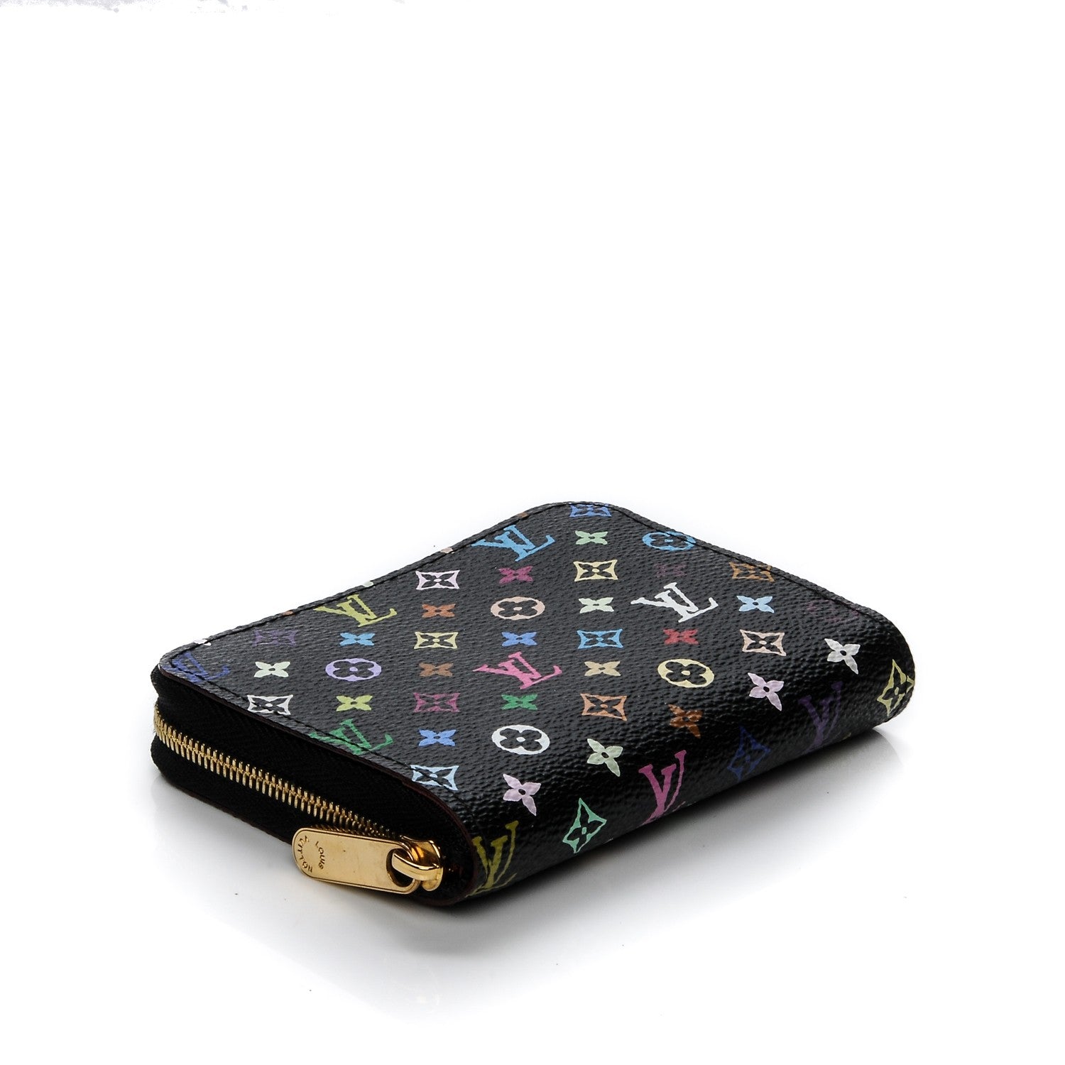Louis Vuitton Monogram Multicolor Zippy Coin Purse Black Grenade 4 of 6