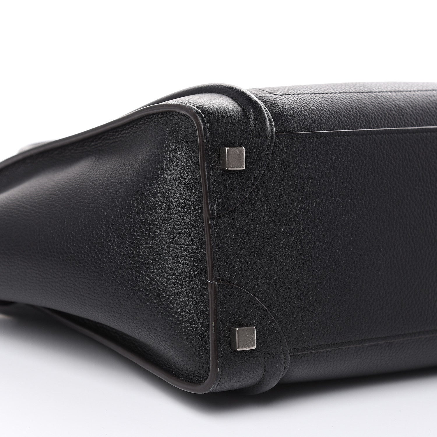 Celine Drummed Calfskin Micro Luggage Black 8 of 14