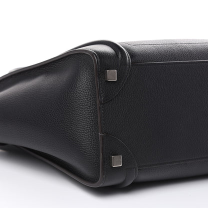 Celine Drummed Calfskin Micro Luggage Black 8 of 14