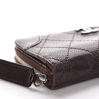 Chanel Caviar Quilted Outdoor Ligne Wallet Dark Brown 9 of 11