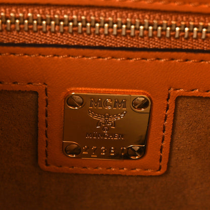 MCM Visetos Large Munchen Tote Cognac 7 of 10