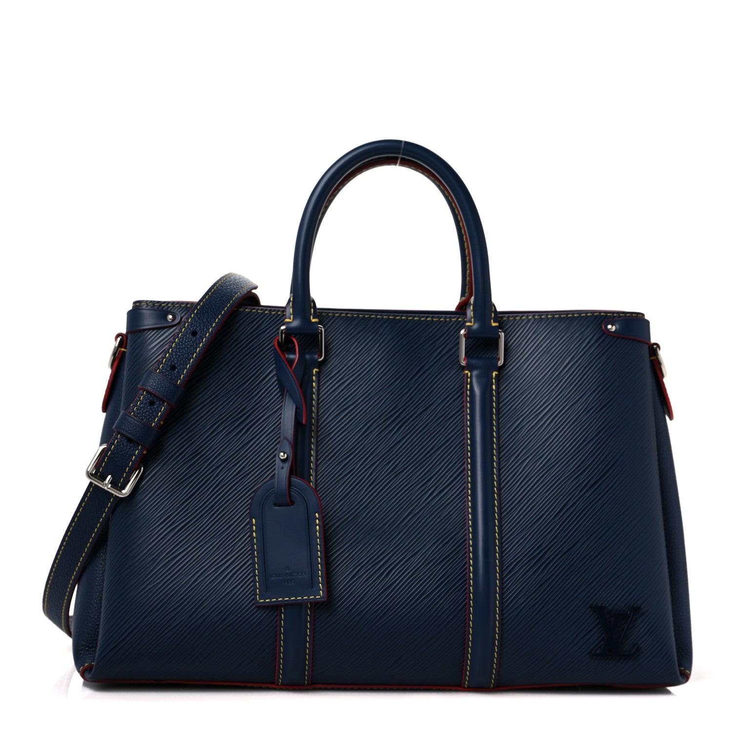 Louis Vuitton Epi Soufflot MM NM Marine Rouge 1 of 8