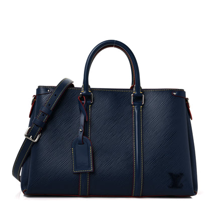 Louis Vuitton Epi Soufflot MM NM Marine Rouge 1 of 8