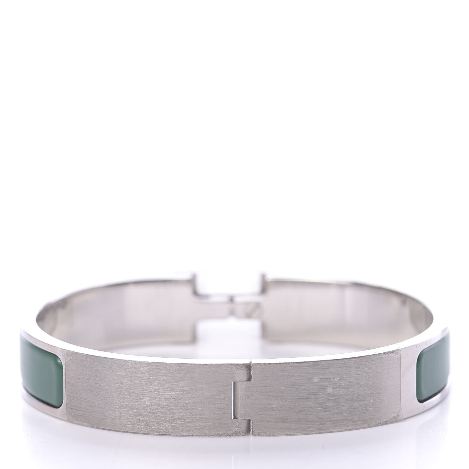 Hermes Matte Enamel Narrow Clic Clac HH Bracelet GM Menthe 3 of 5