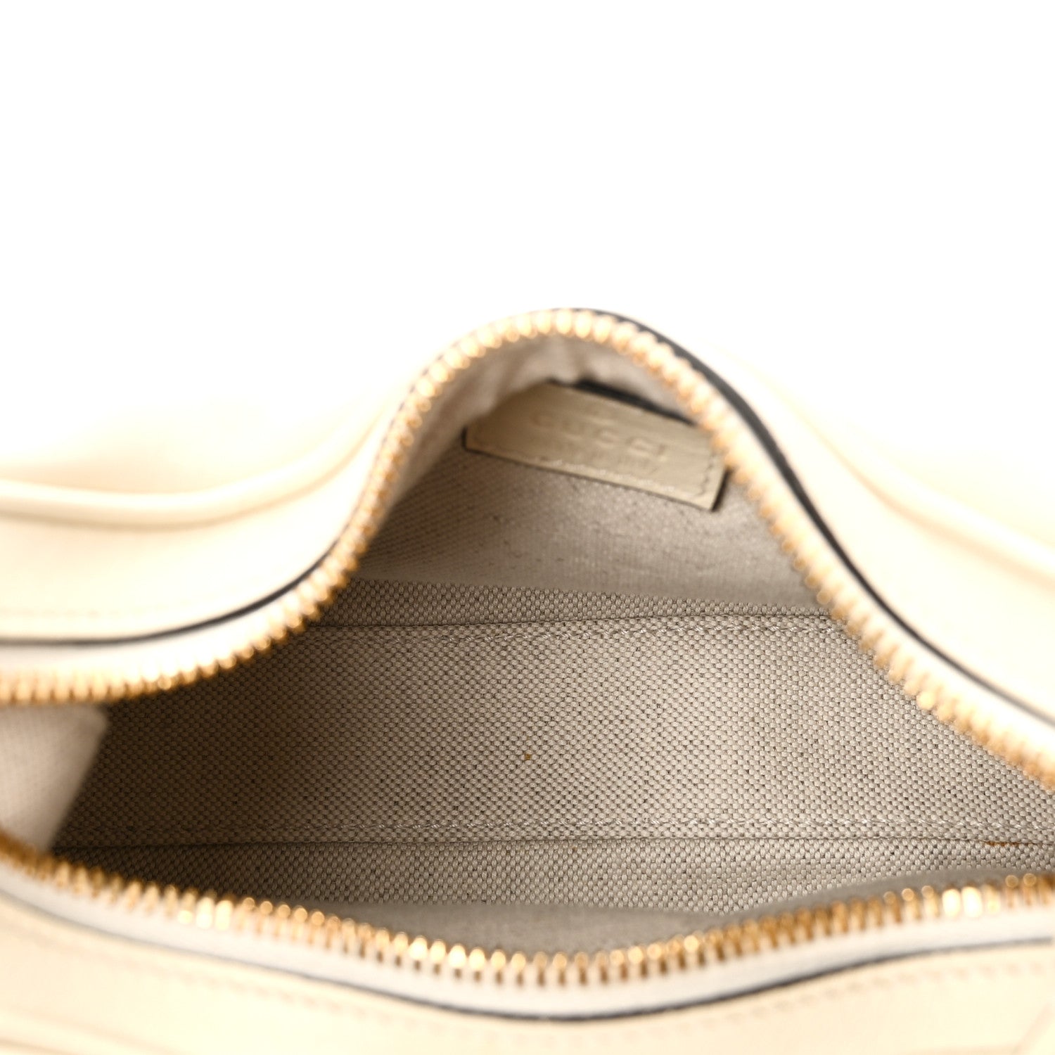 Gucci Aria Calfskin Web Small Attache Shoulder Bag White 5 of 10