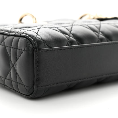 Christian Dior Lambskin Cannage Small Lady D-Joy Black 8 of 9