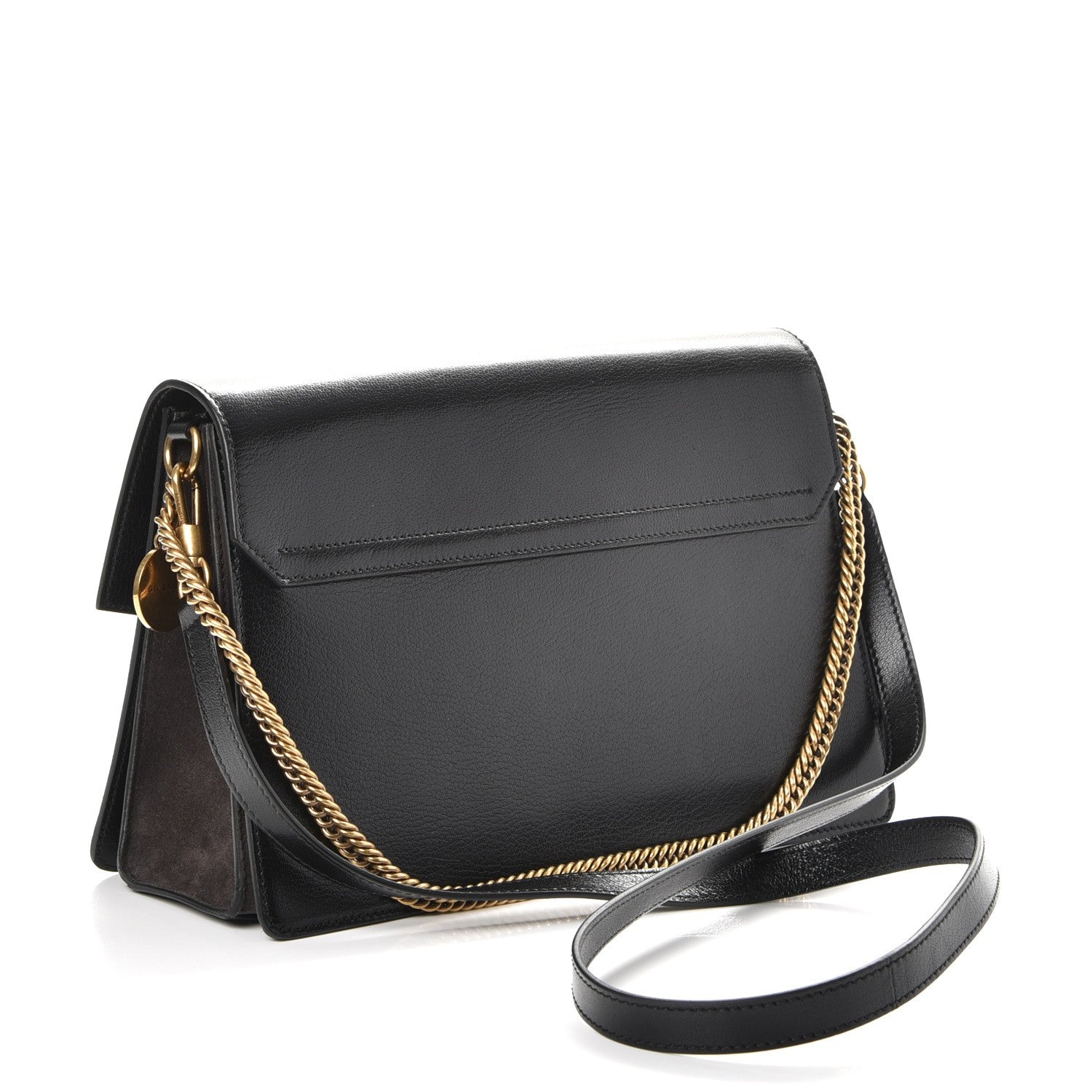 Givenchy Calfskin Suede Medium GV3 Flap Black 3 of 7