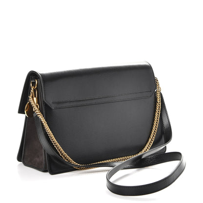 Givenchy Calfskin Suede Medium GV3 Flap Black 3 of 7
