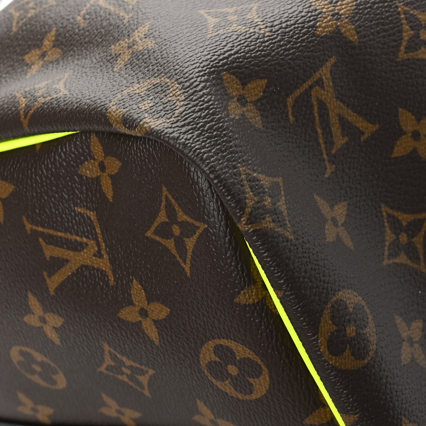 Monogram Macassar Keepall Bandouliere 50 Florescent Yellow