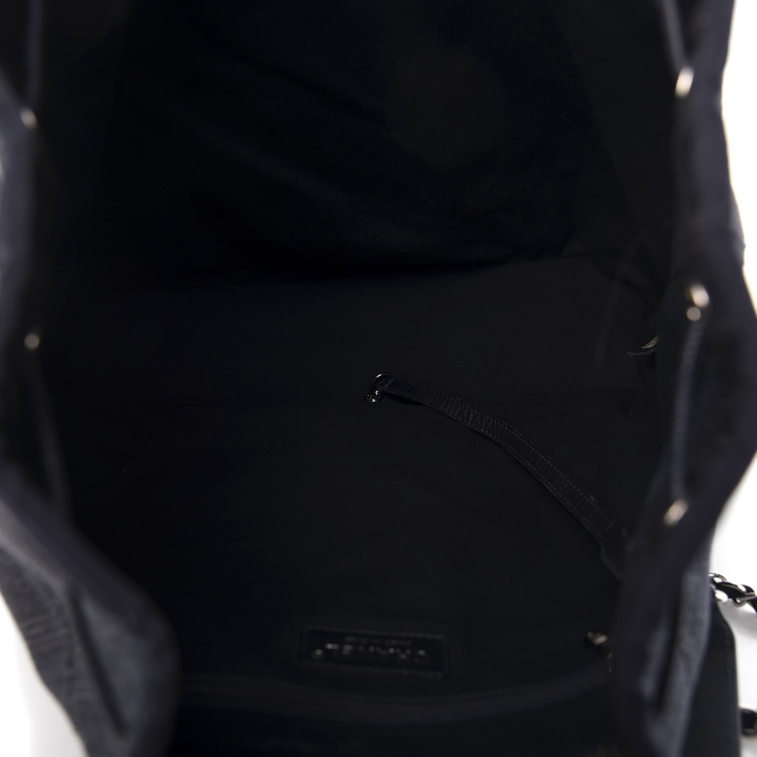 Chanel Denim Large Deauville Backpack Dark Blue 4 of 9