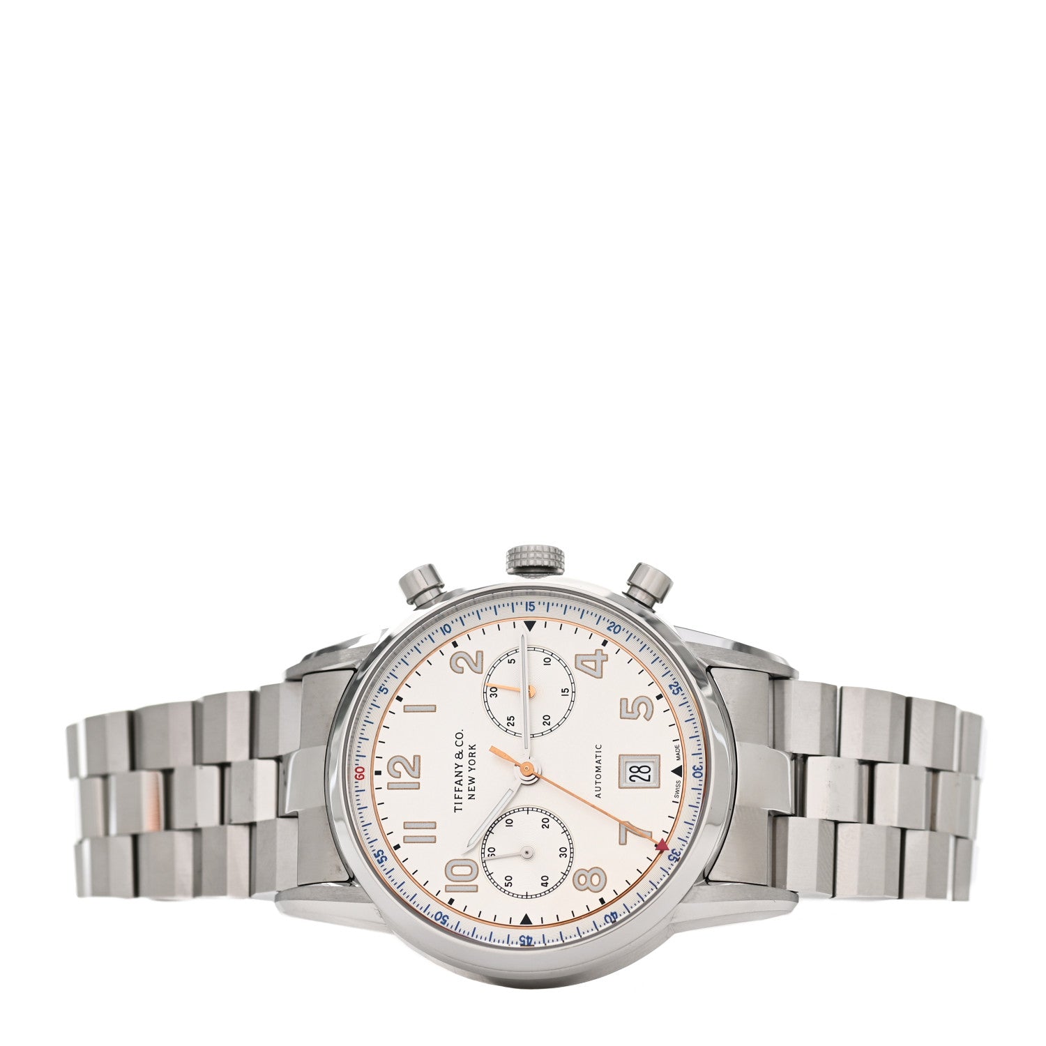 Tiffany Stainless Steel 42mm CT60 Chronograph Automatic Watch 2 of 5