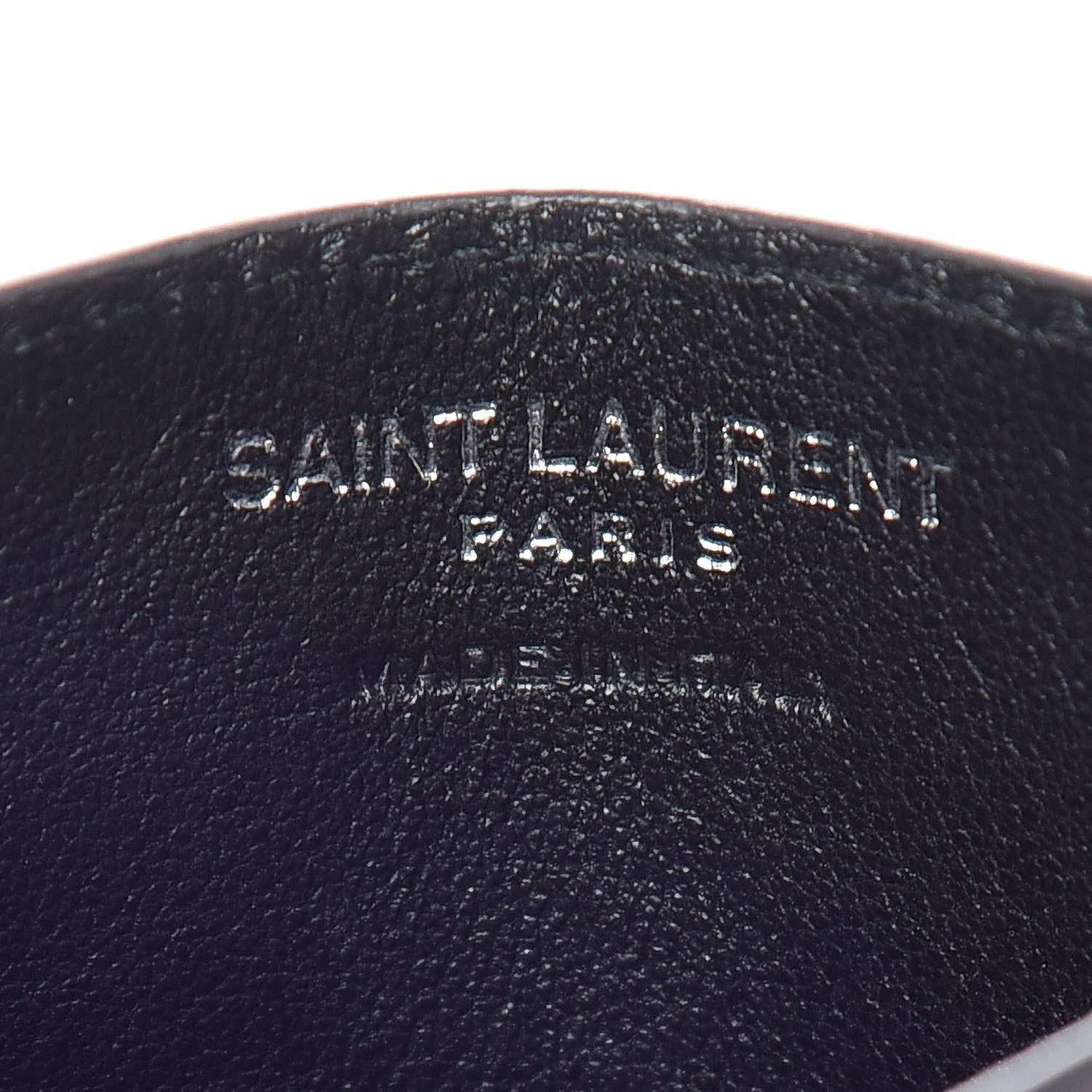 Saint Laurent Calfskin Y Quilted Monogram LouLou Credit Card Case Asphalt 8 of 11