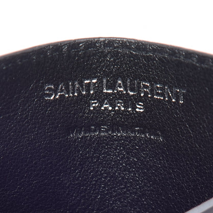 Saint Laurent Calfskin Y Quilted Monogram LouLou Credit Card Case Asphalt 8 of 11