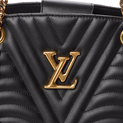 Louis Vuitton Calfskin New Wave Chain Tote Black 10 of 10
