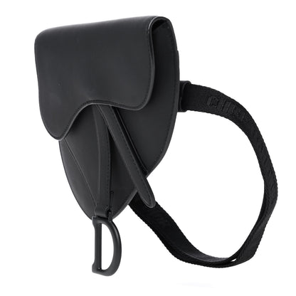 Christian Dior Ultra Matte Calfskin Saddle Belt Bag Black 2 of 5