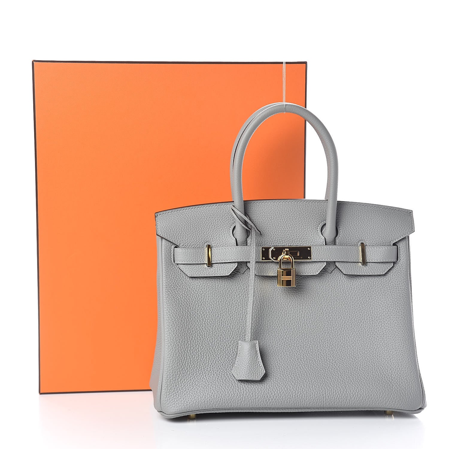 Hermes Togo Birkin 30 Gris Mouette 33 of 33