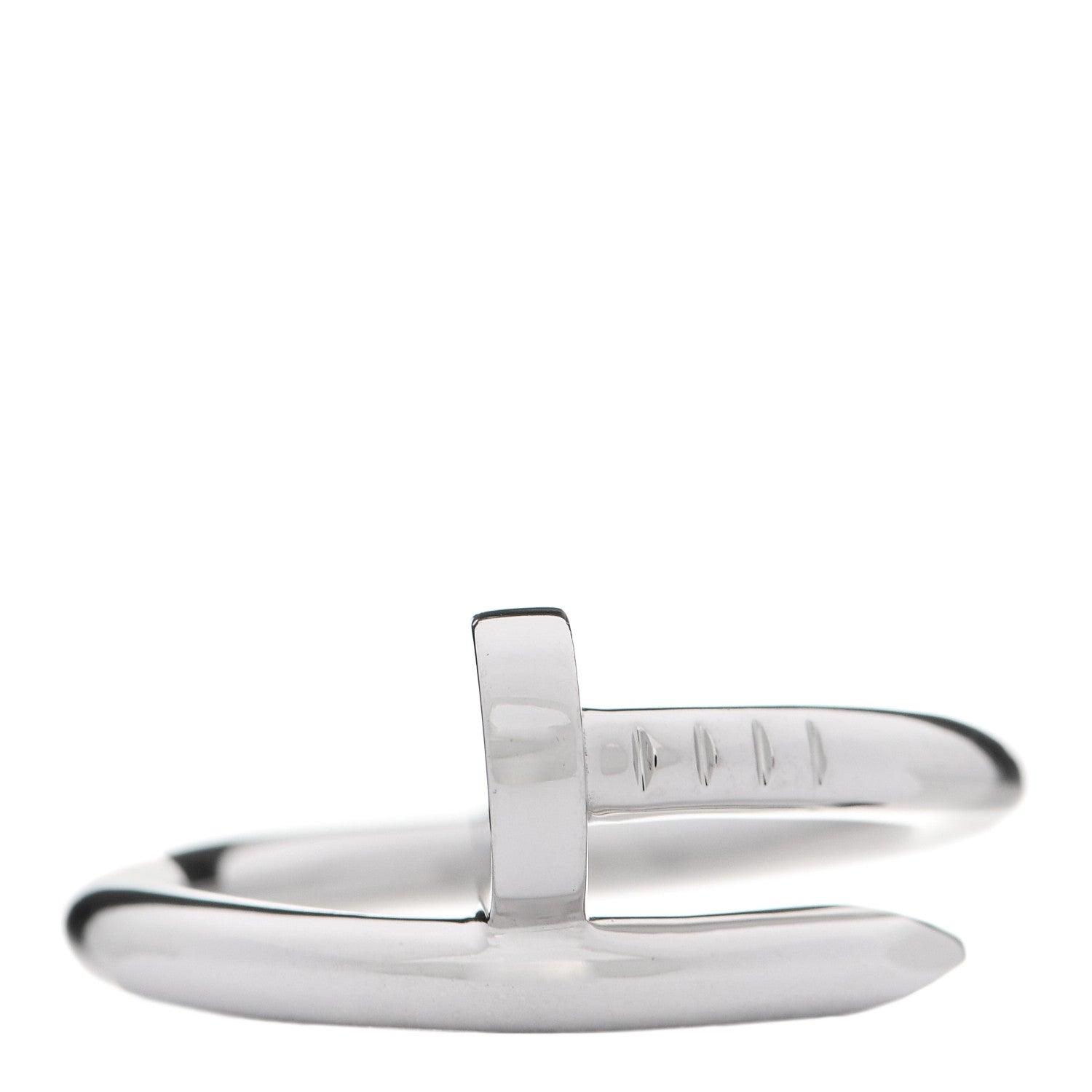 Cartier 18K White Gold Juste Un Clou Ring 57 8 1 of 5