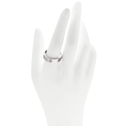 Cartier 18K White Gold 5.5mm LOVE Ring 63 10.25 2 of 5
