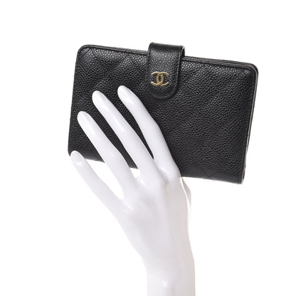 Chanel Caviar Quilted Zipped Pocket Wallet Black 2 of 9