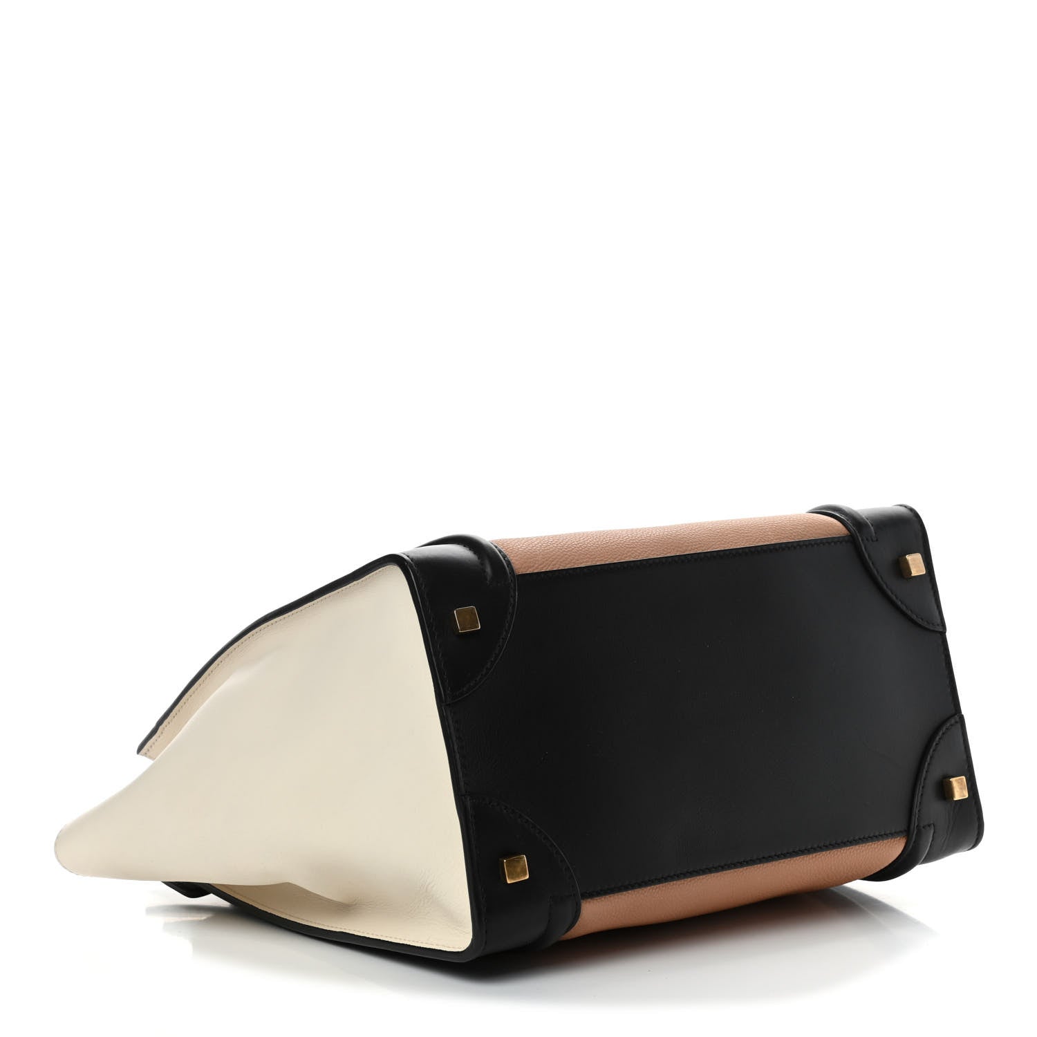Celine Velluto Calfskin Mini Tri-Color Luggage Flesh 3 of 5