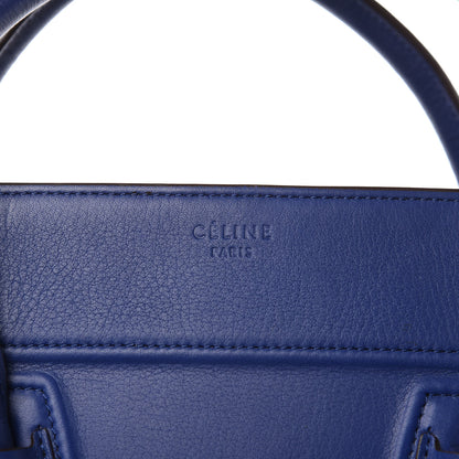 Celine Supple Calfskin Medium Phantom Luggage Indigo 7 of 16