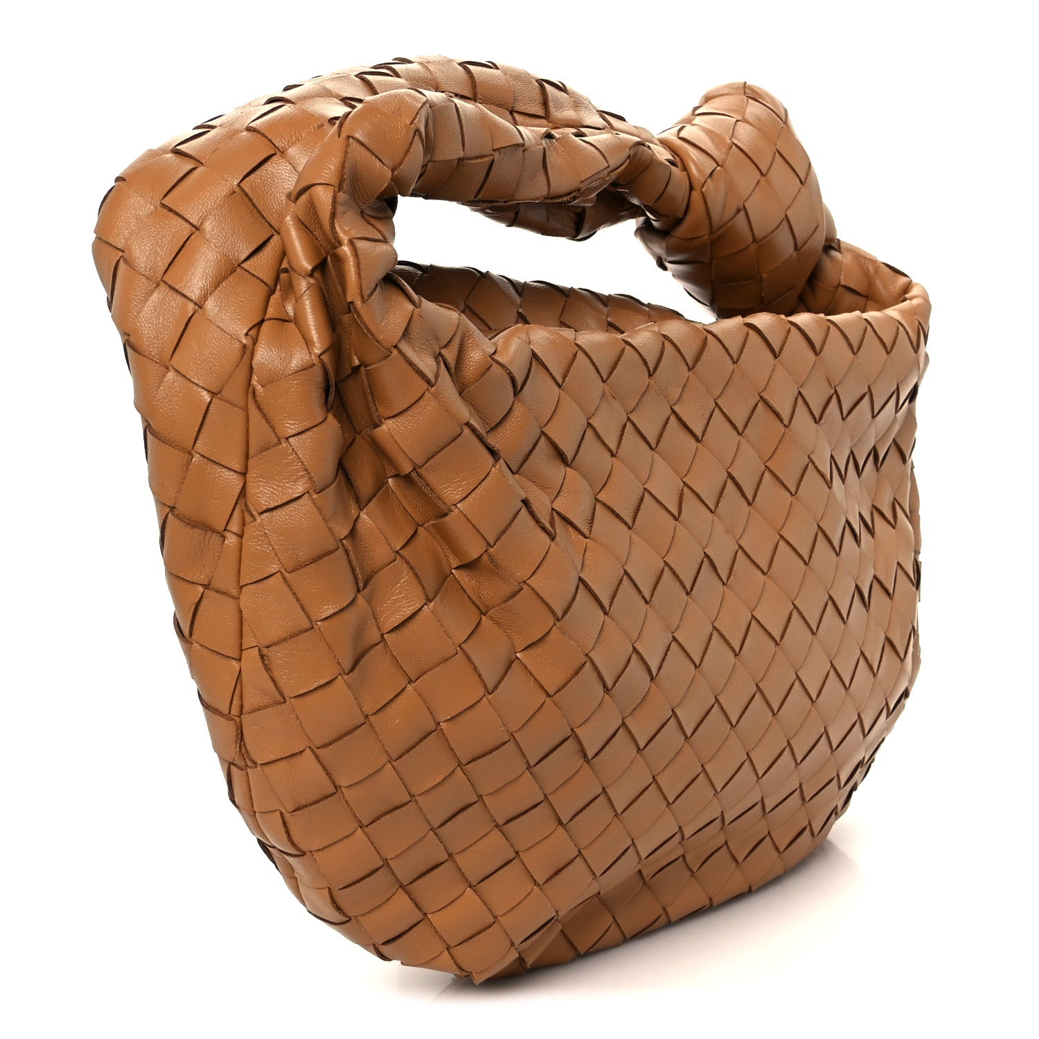 Bottega Veneta Nappa Intrecciato Teen Jodie Hobo Caramel 3 of 11