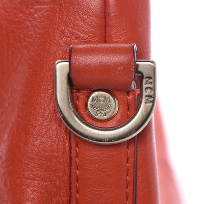 MCM Calfskin Ottomar Monogram Tote Orange 13 of 18