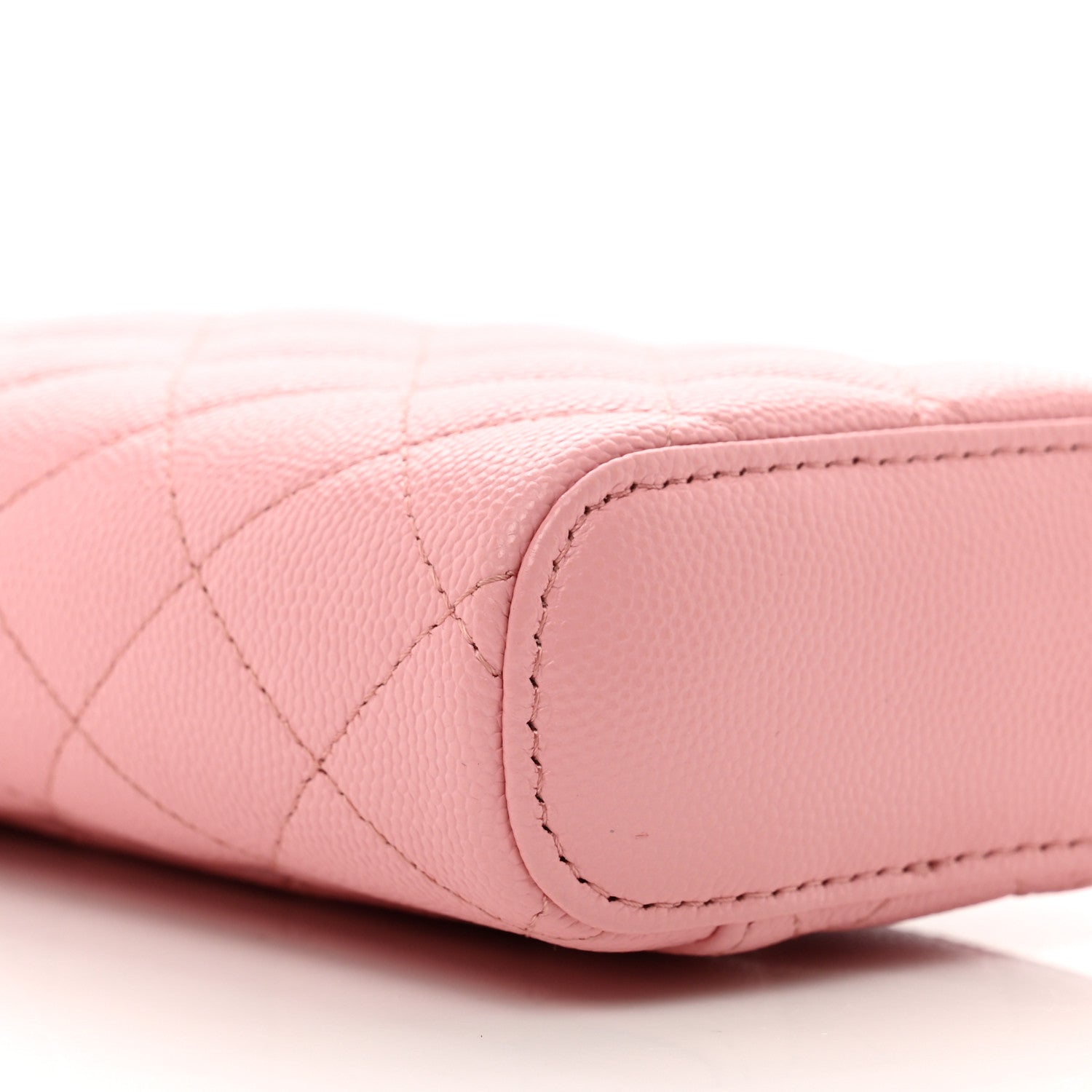 Chanel Caviar Quilted Phone Holder With Chain Pink 9 of 10