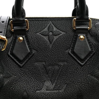 Louis Vuitton Empreinte Monogram Giant Speedy Bandouliere 20 Black 7 of 9