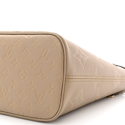 Louis Vuitton Empreinte Monogram Giant Neverfull MM Tourterelle 9 of 12