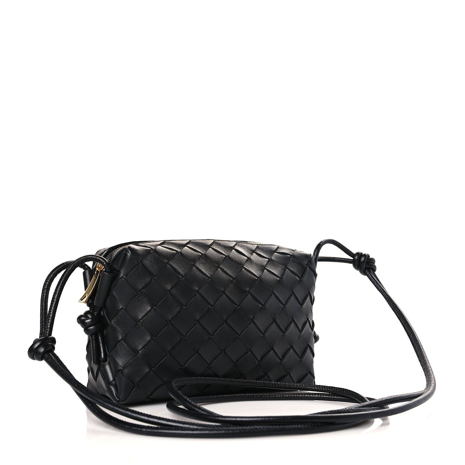 Bottega Veneta Nappa Intrecciato Mini Loop Camera Bag Black 3 of 8