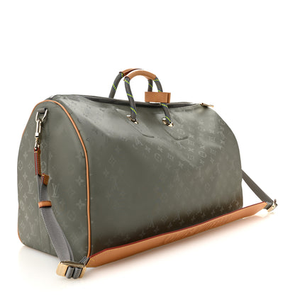 Louis Vuitton Monogram Titanium Keepall Bandouliere 50 2 of 9