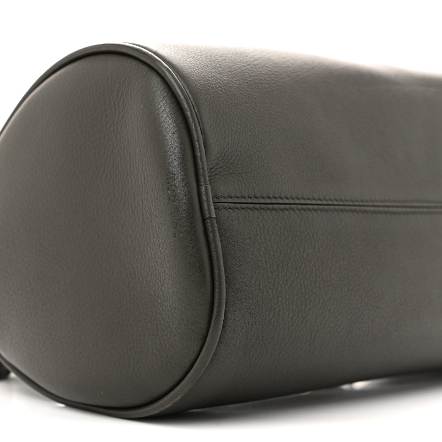 Grained Saddle Calfskin Edith Bag Elephant