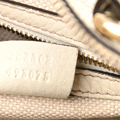 Gucci Pebbled Calfskin Medium Soho Boston Off White 6 of 10