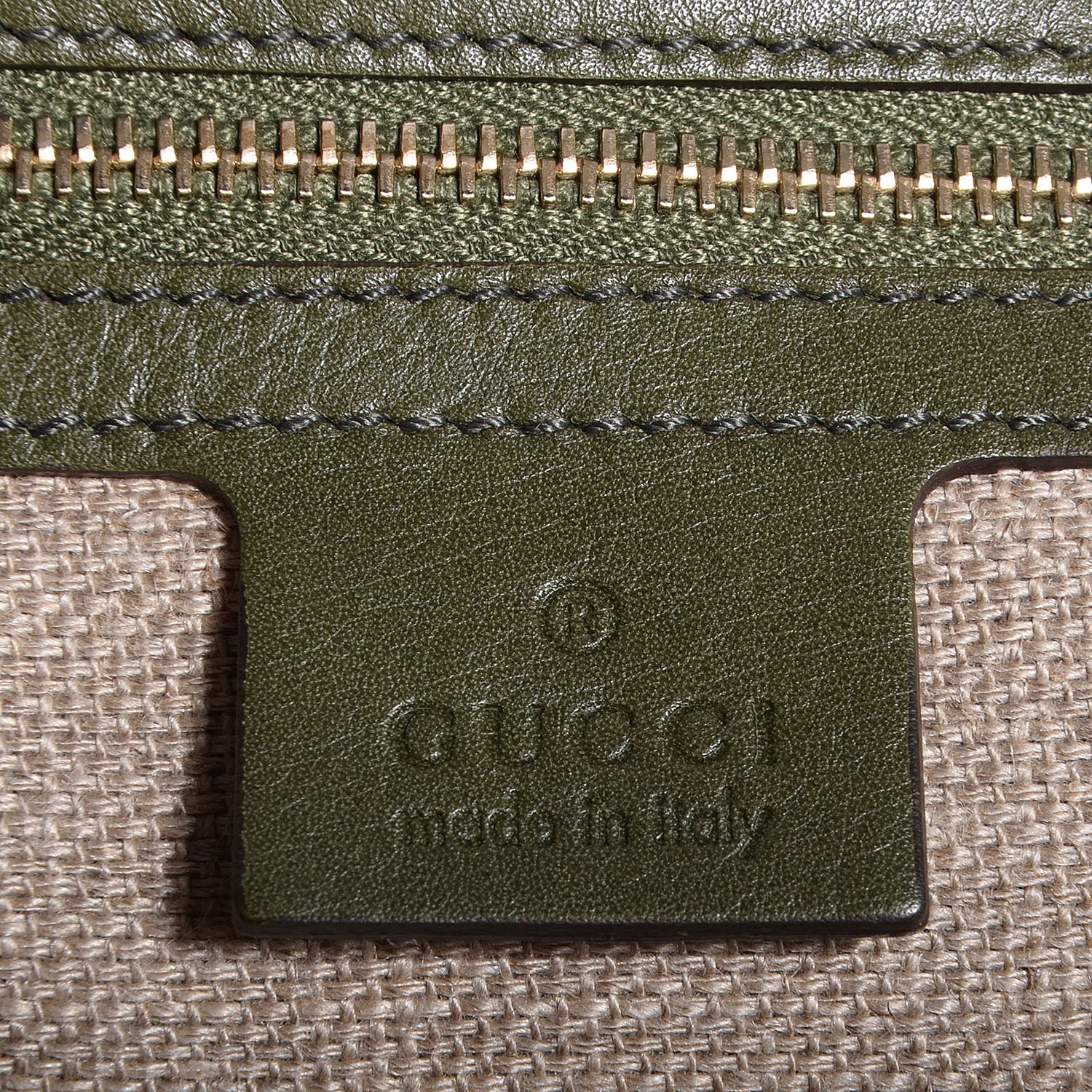 Gucci Natural Straw Leather Positano Tote 5 of 7