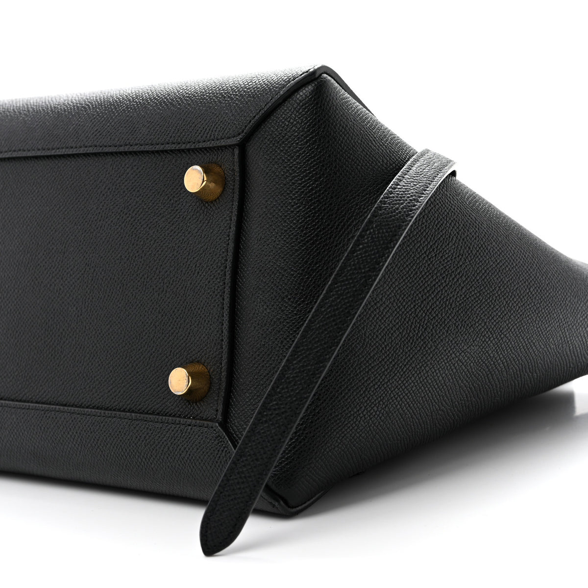 Grained Calfskin Mini Belt Bag Black