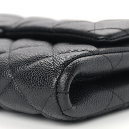 Chanel Caviar Quilted Clutch With Chain Flap Black 9 of 9