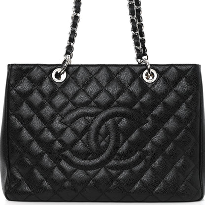 Chanel Caviar Quilted Grand Shopping Tote GST Black 7 of 10