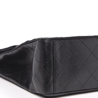 Chanel Lambskin Quilted XL Jumbo Single Flap Black 6 of 14